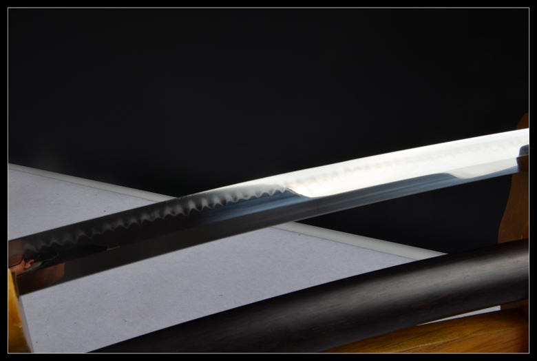 精品丁字纹烧刃武士刀|日本武士刀